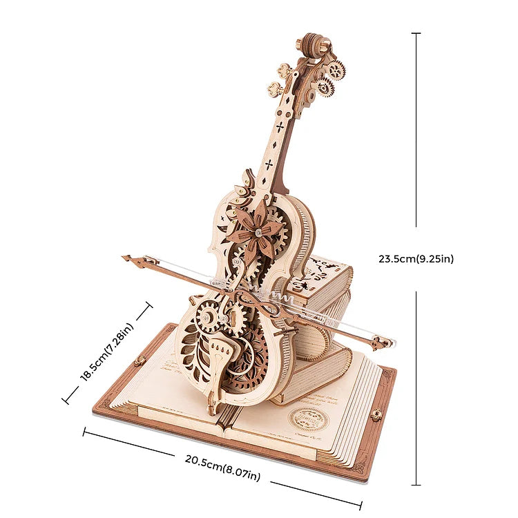 Magic Cello – 3D Wooden Music Box Model Kit