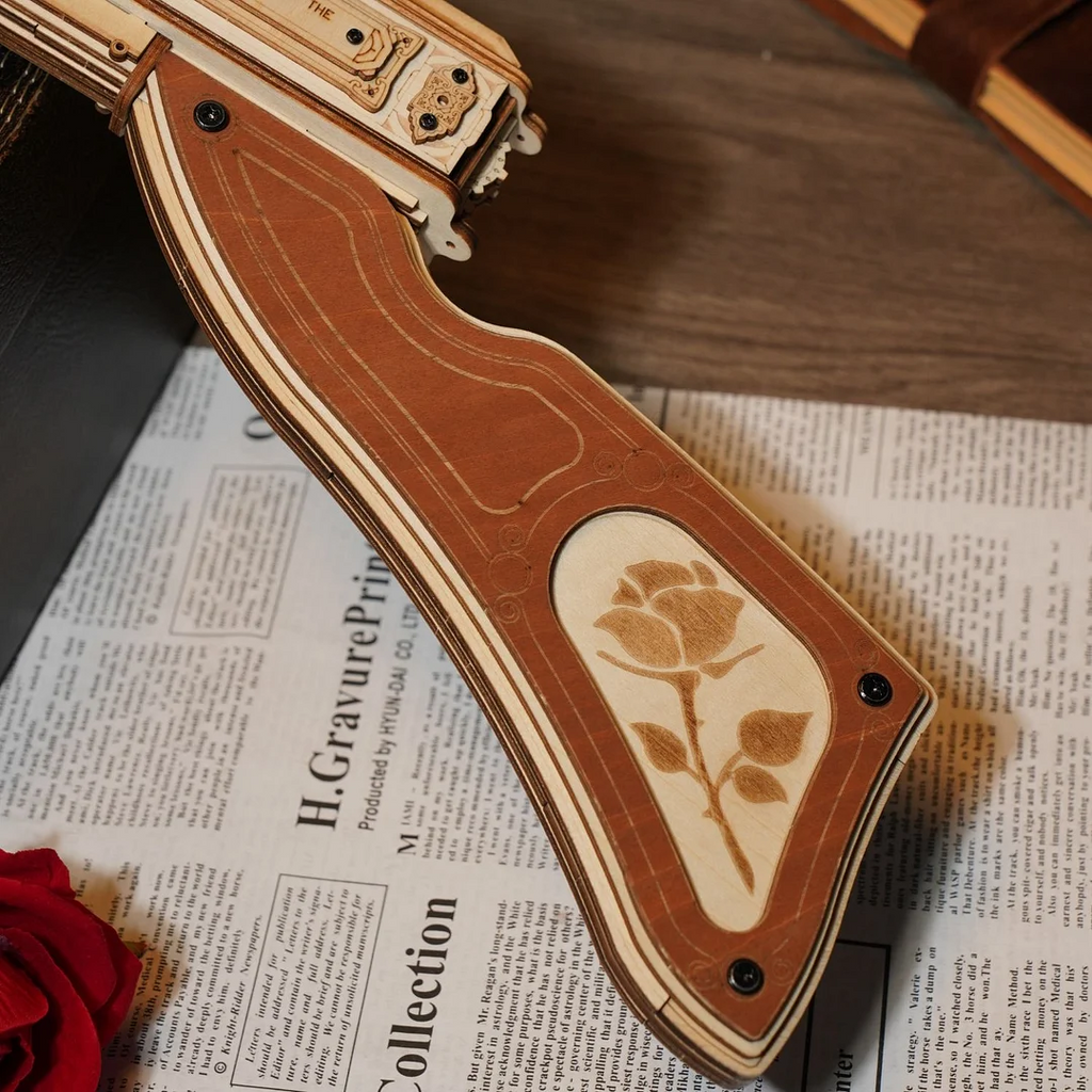 Submachine Gun – 3D Wooden Puzzle Model Kit