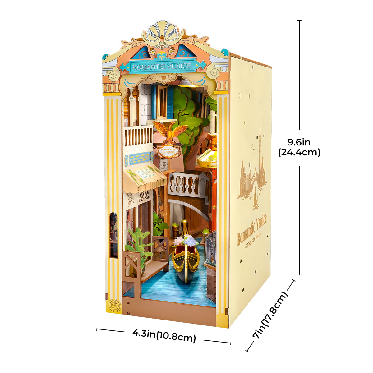 Romantic Venice Book Nook – DIY Model Kit