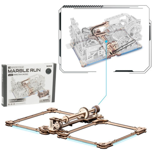 Marble Run Link Pack – 3D Wooden Puzzle Expansion Kit