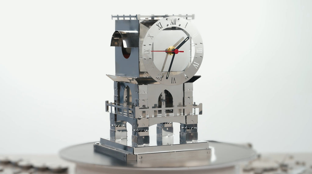 Metal Time Master of Time Stand Clock - DIY Metal Model Kit