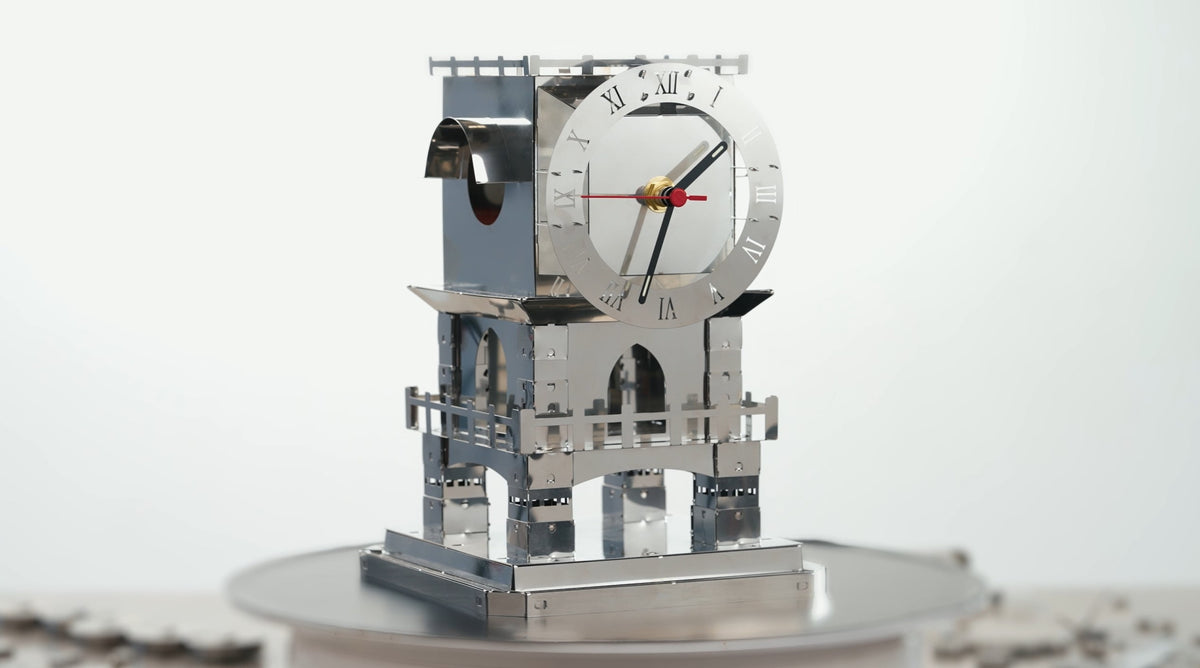 Metal Time Master of Time Stand Clock - DIY Metal Model Kit