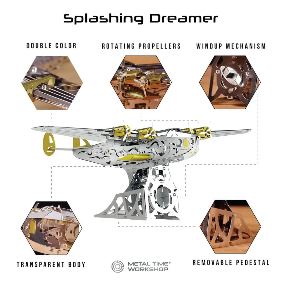 Metal Time Splashing Dreamer Boeing 314 - DIY Metal Model Kit