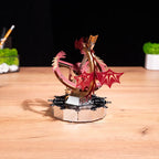 Metal Time Sun Chaser Dragon Style Desk Clock - DIY Metal Model Kit