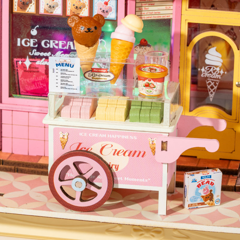 Sweet Scoopery Ice Cream – 3D Wooden Puzzle Story Frame Kit