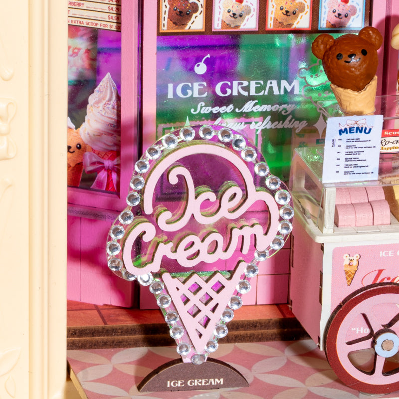 Sweet Scoopery Ice Cream – 3D Wooden Puzzle Story Frame Kit