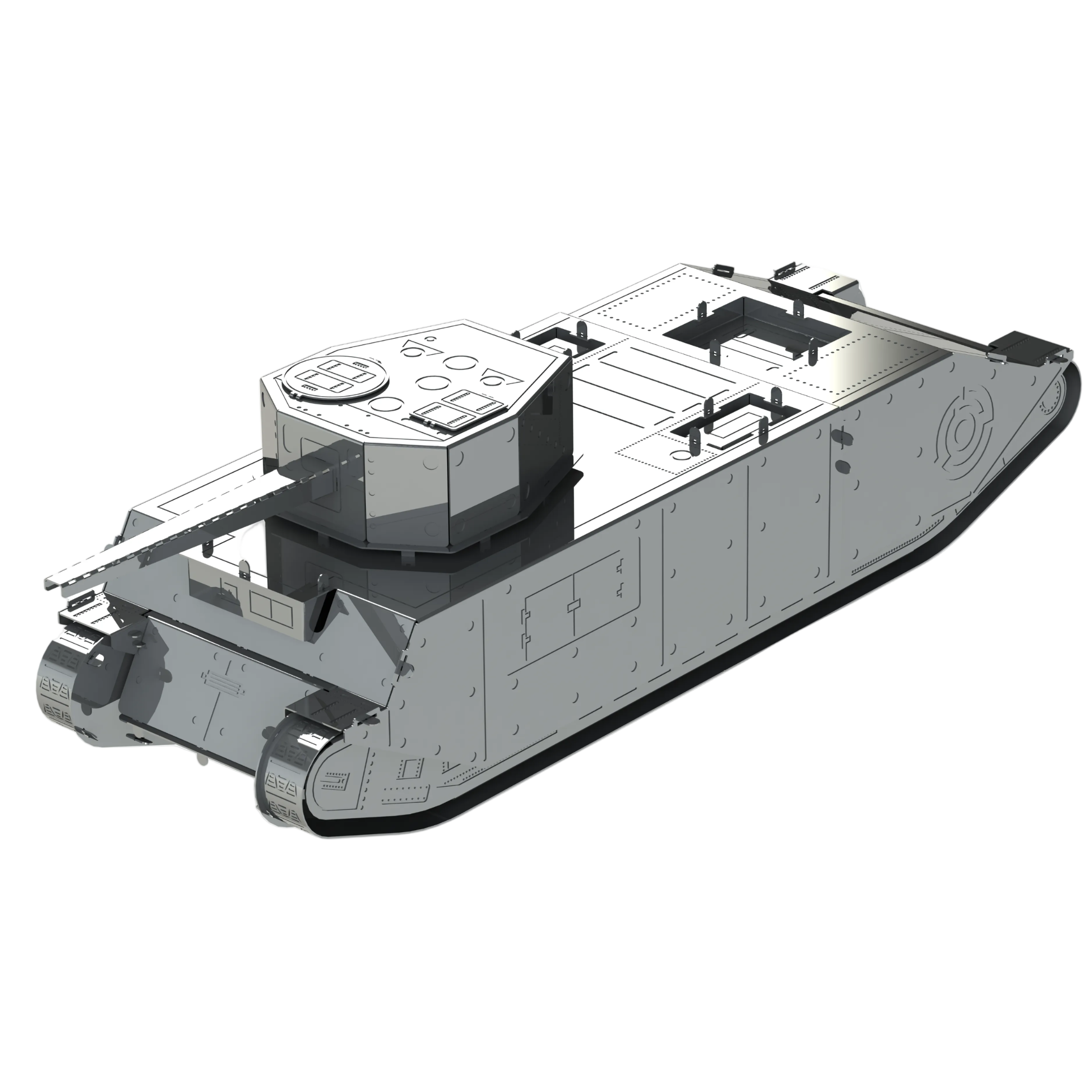 Metal Time TOG II British Super Heavy Tank – DIY Metal Model Kit