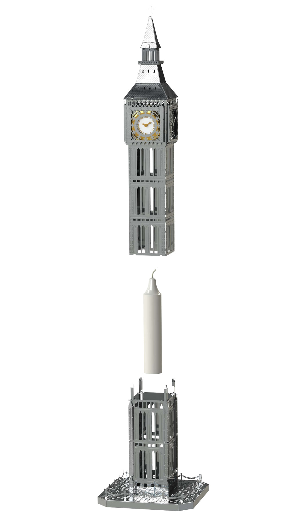 Metal Time The Great Bell London's Big Ben Clock Tower - DIY Metal Model Kit