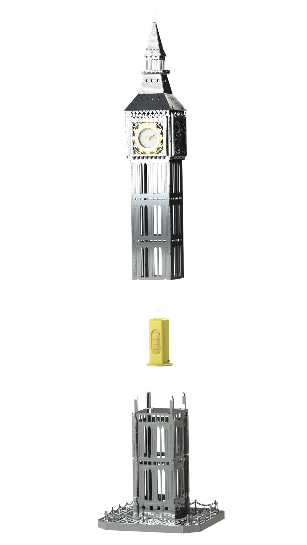 Metal Time The Great Bell London's Big Ben Clock Tower - DIY Metal Model Kit