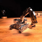Metal Time Tireless Digger Excavator - DIY Metal Model Kit