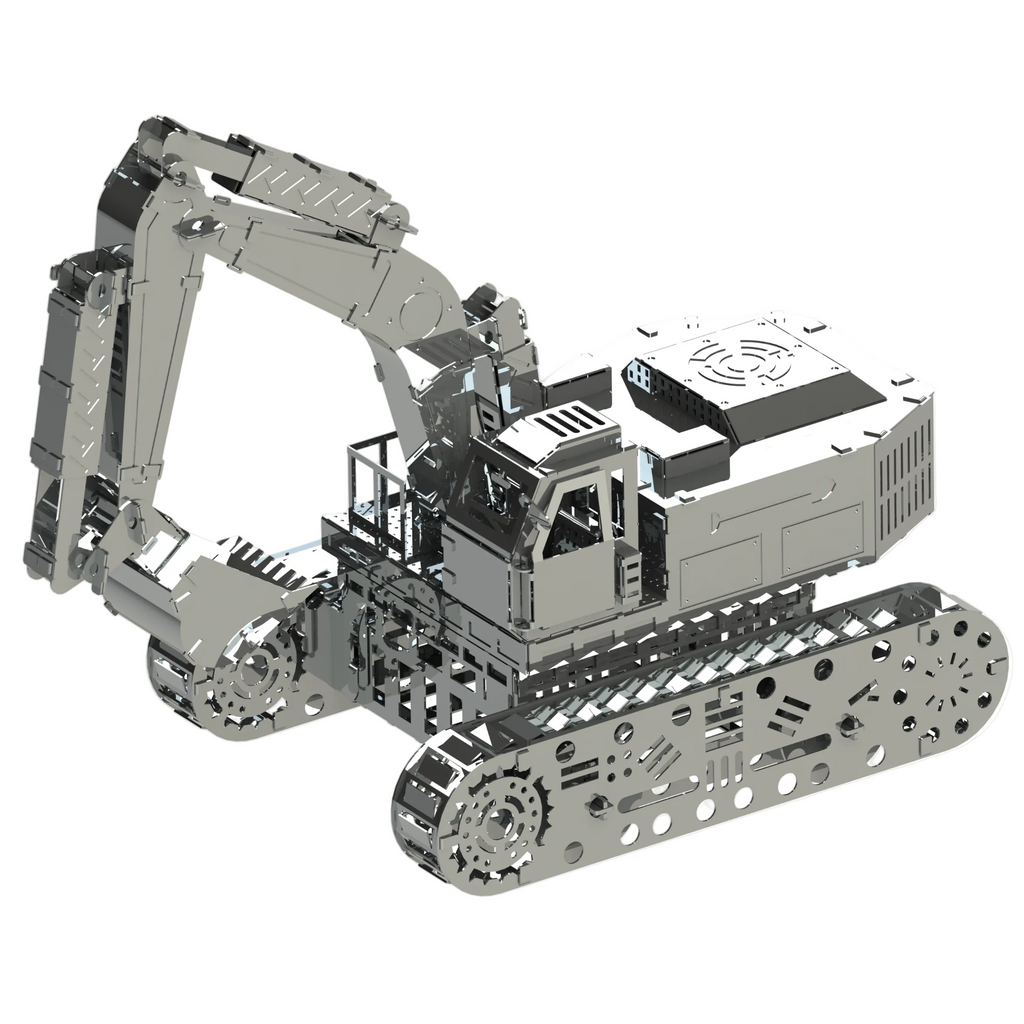 Metal Time Tireless Digger Excavator - DIY Metal Model Kit