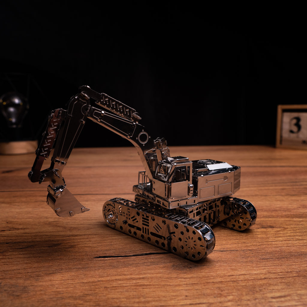 Metal Time Tireless Digger Excavator - DIY Metal Model Kit