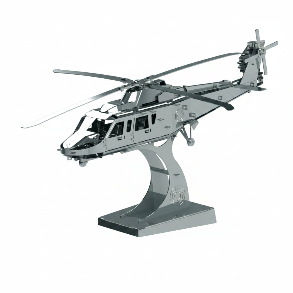 Metal Time Lifting Spirit Helicopter - DIY Metal Model Kit
