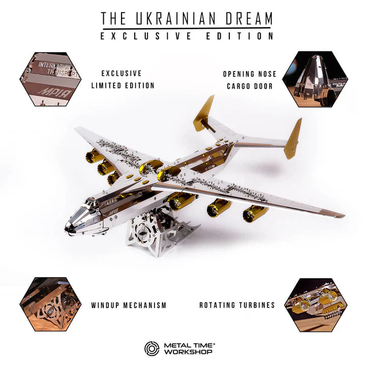 Metal Time AN-225 Mriya Official Exclusive Edition Double Color - DIY Metal Model Kit