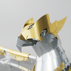 Metal Time Unity Wings Golden Armor Crystal Edition - DIY Metal Model Kit