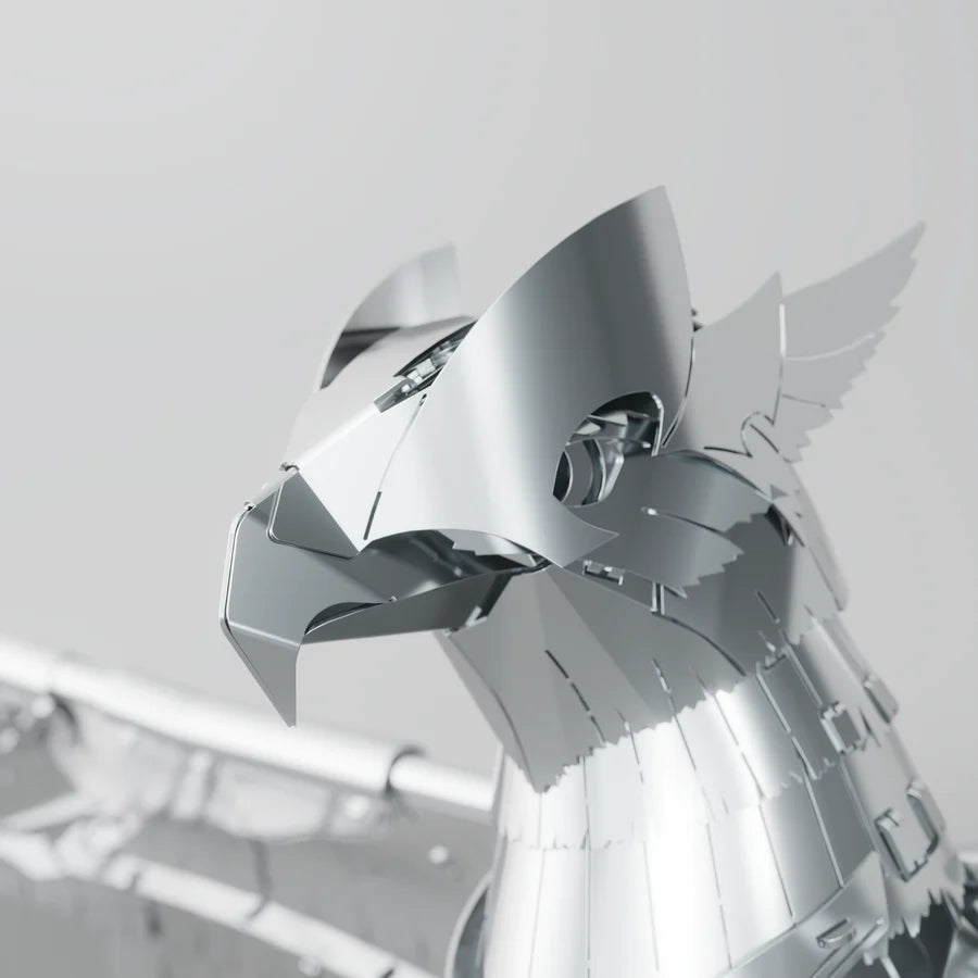 Unity Wings Silver Armor Eagle - DIY Metal Model Kit
