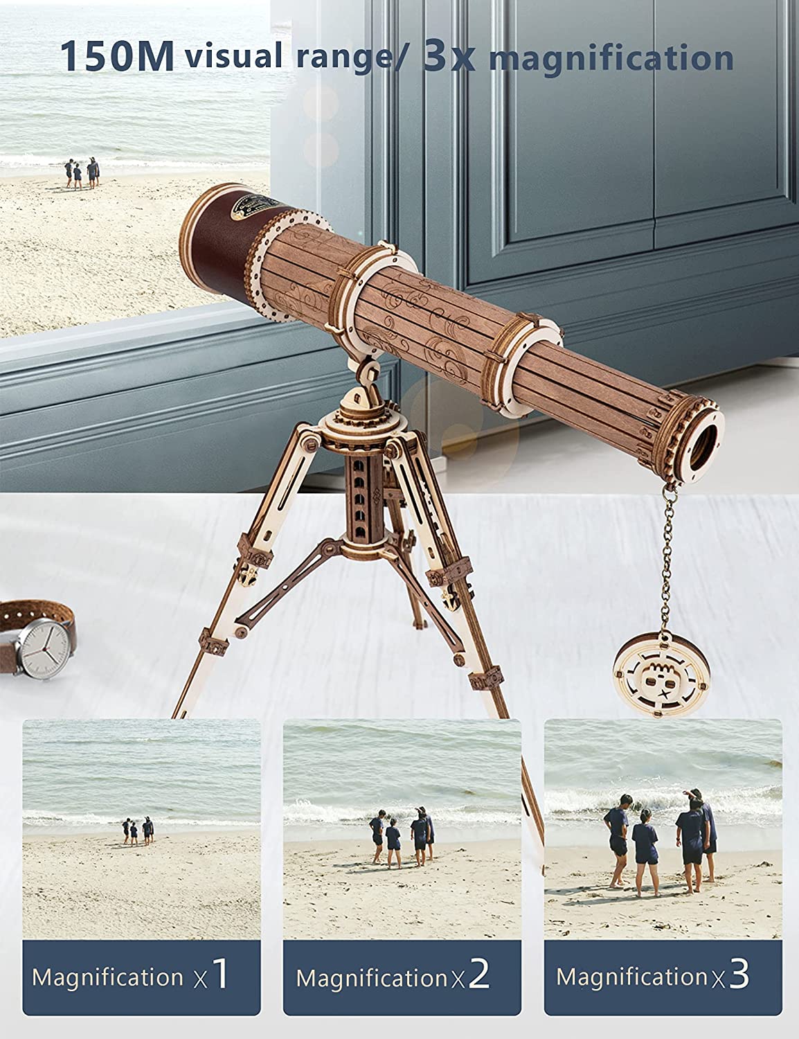 Monocular Telescope – Wooden Model Kit