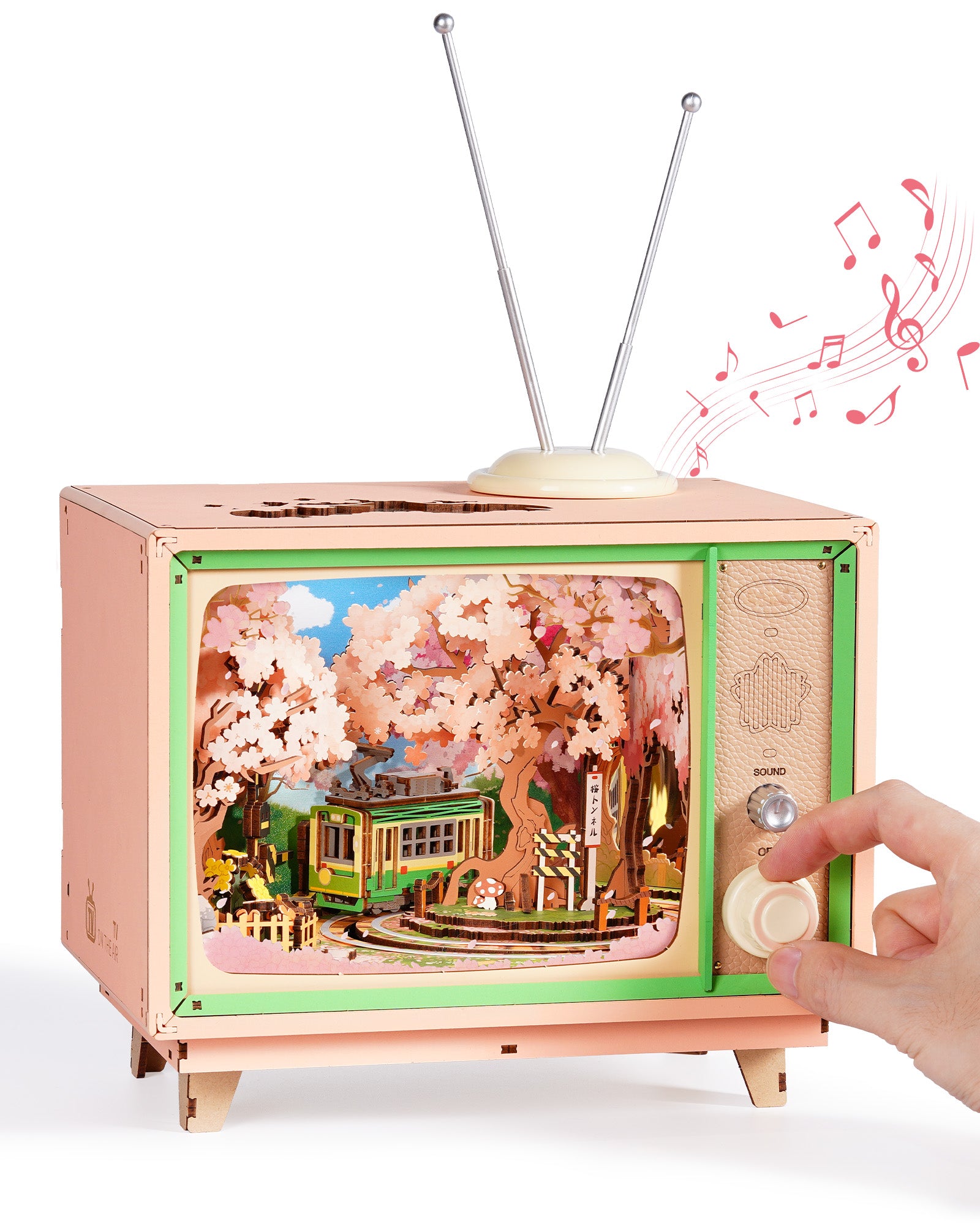 Sakura Melody Tram – Mechanical Wooden Model Kit