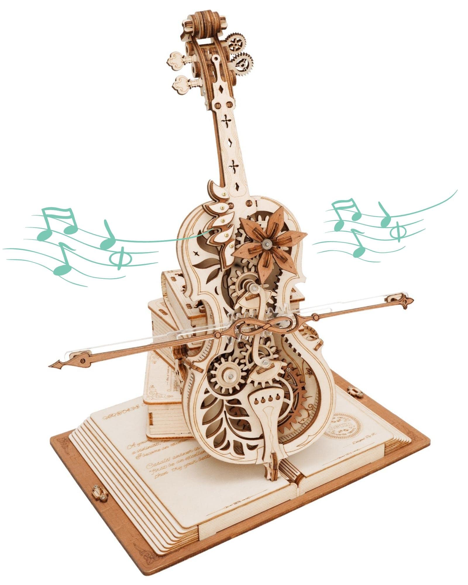 Magic Cello – 3D Wooden Music Box Model Kit