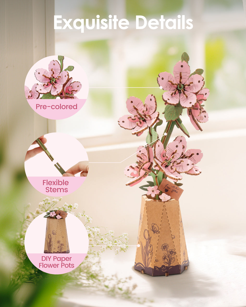 DIY Wooden Flowers – 16 Styles