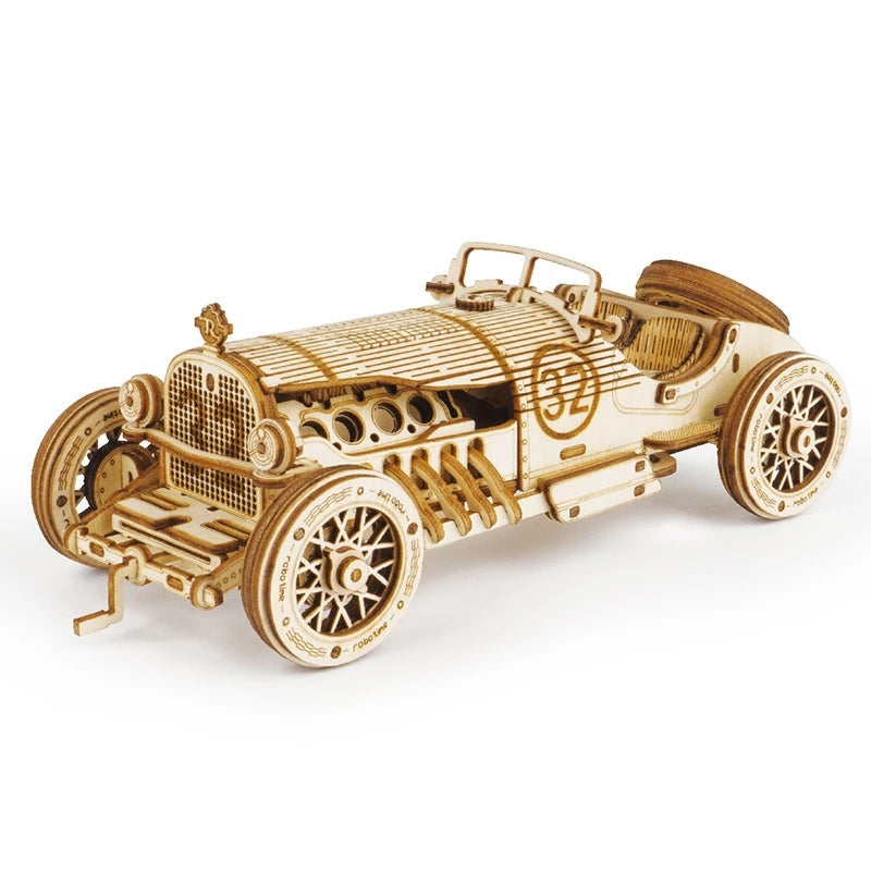 Vintage Racing Car – 3D Wooden Model Kit
