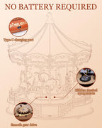 Classic Carousel Music Box – Wooden Model Kit