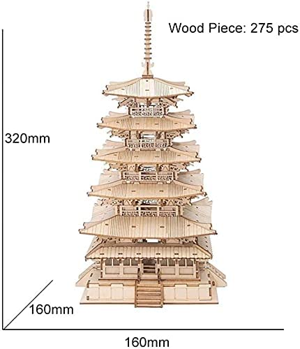 Five-Storied Pagoda – 3D Wooden Model Kit