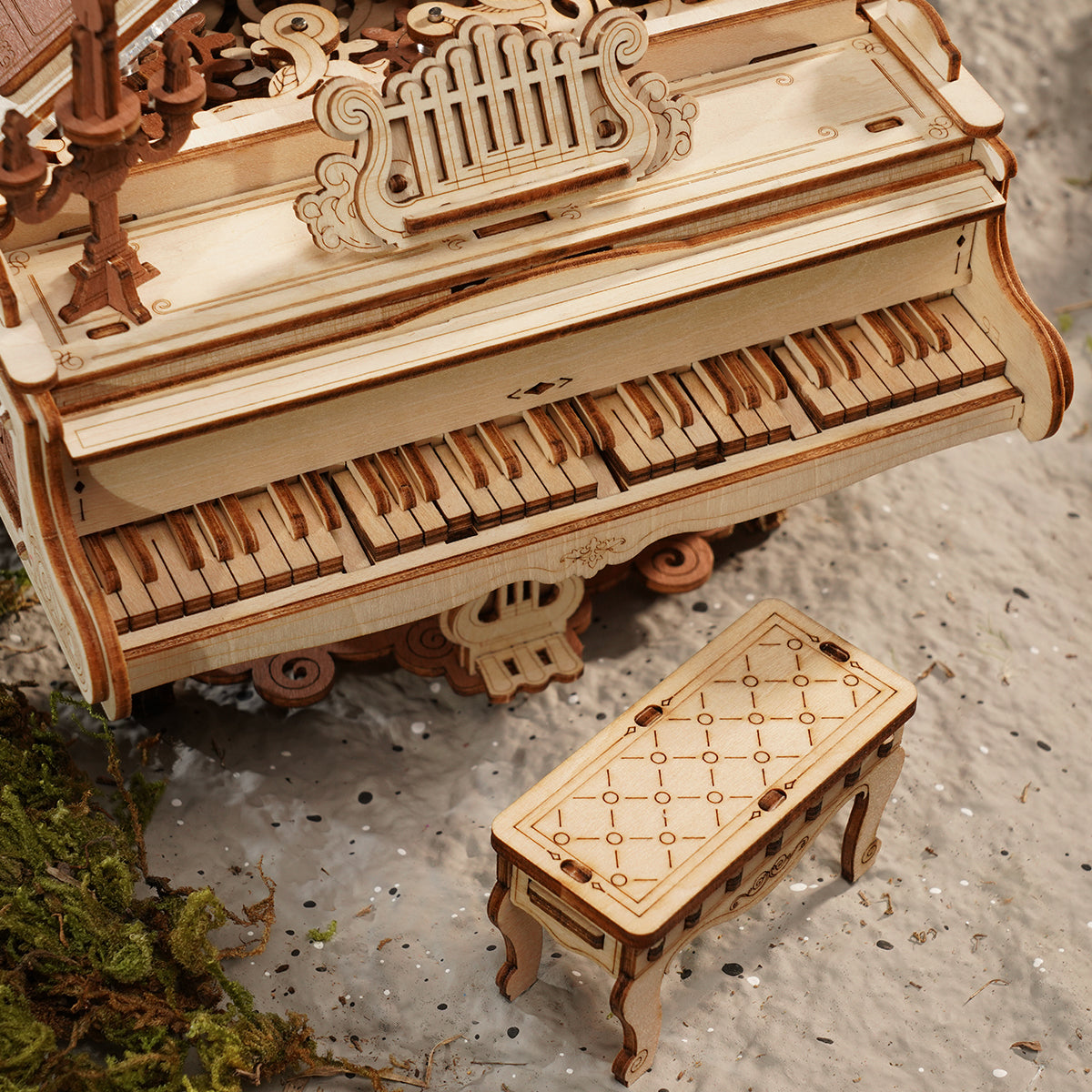 3D Wooden Magic Piano Music Box Kit