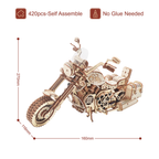 Vintage Cruiser Motorcycle – 3D Wooden Mechanical Model Kit