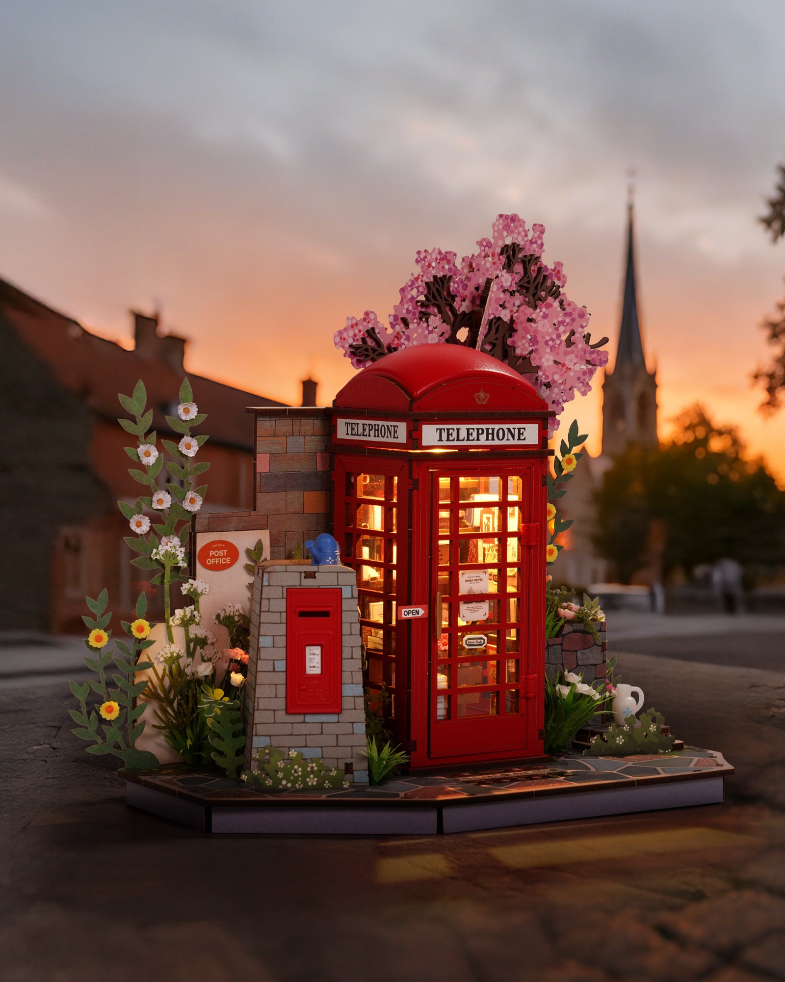 Cherry Blossom Book Booth – DIY Book Nook Kit