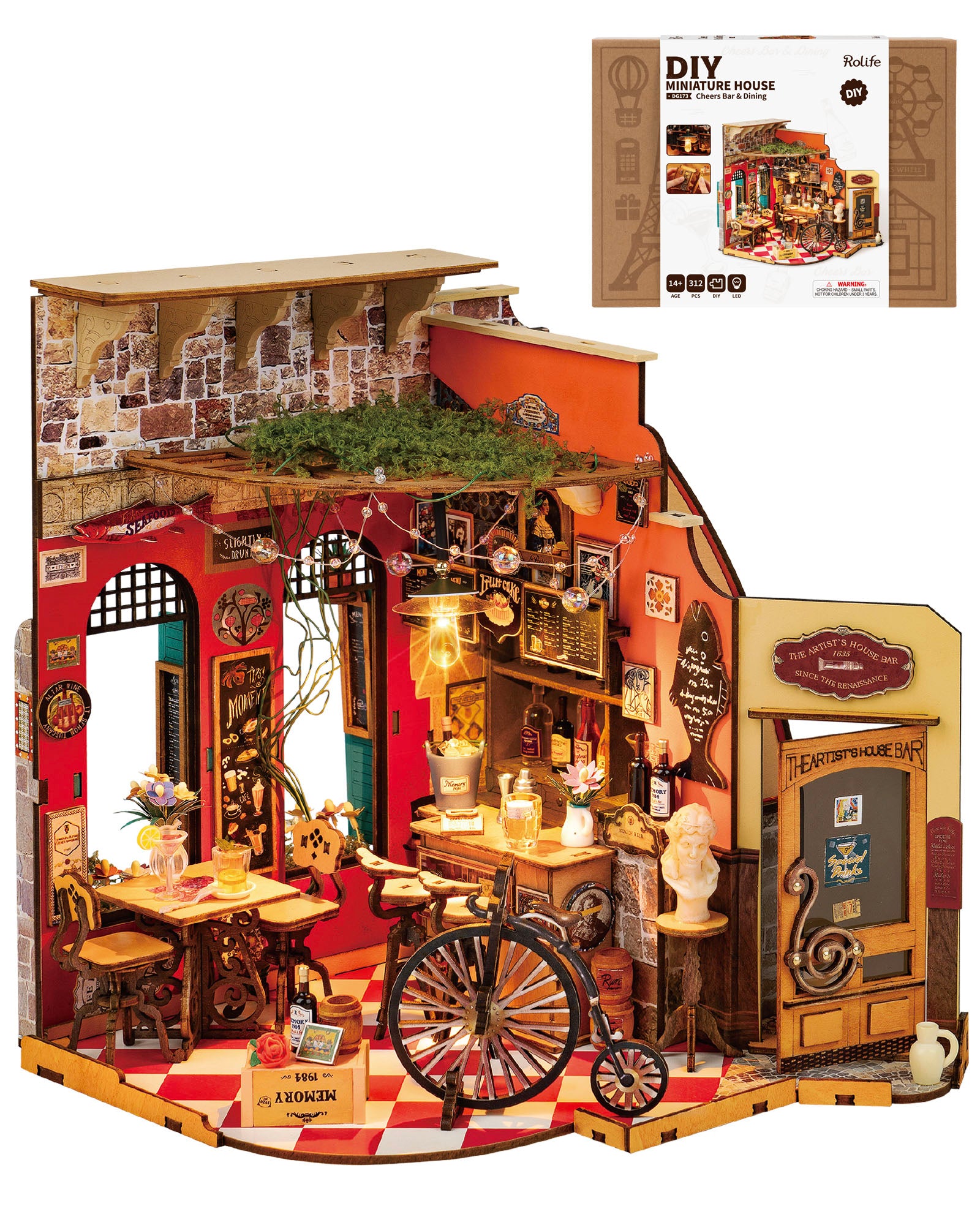 Cheers Bar – DIY Miniature House Kit