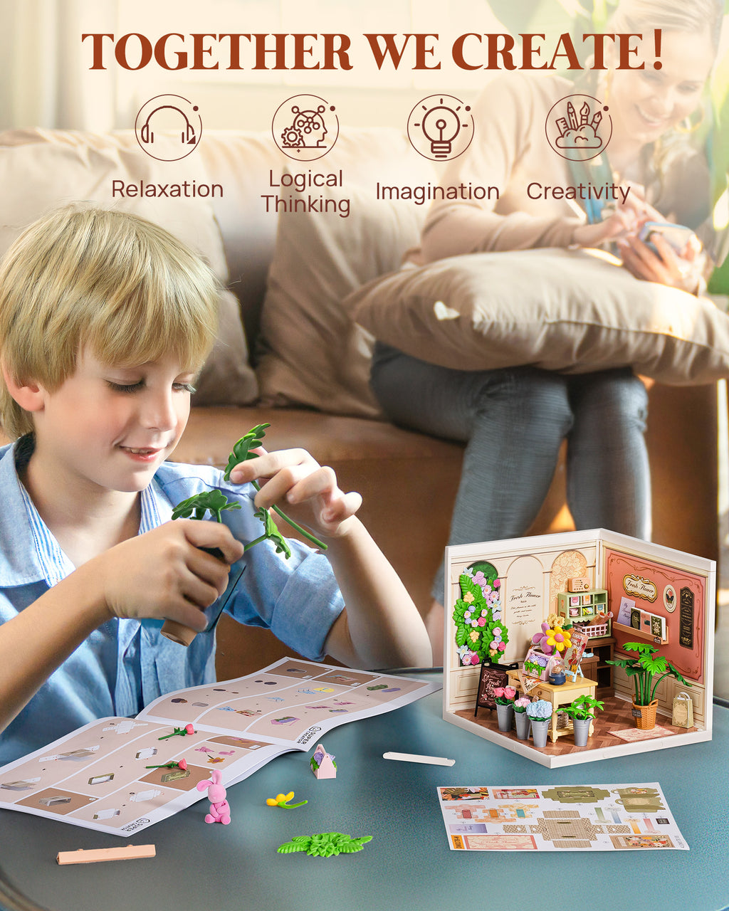 Fresh Flower Shop – Miniature House Kit