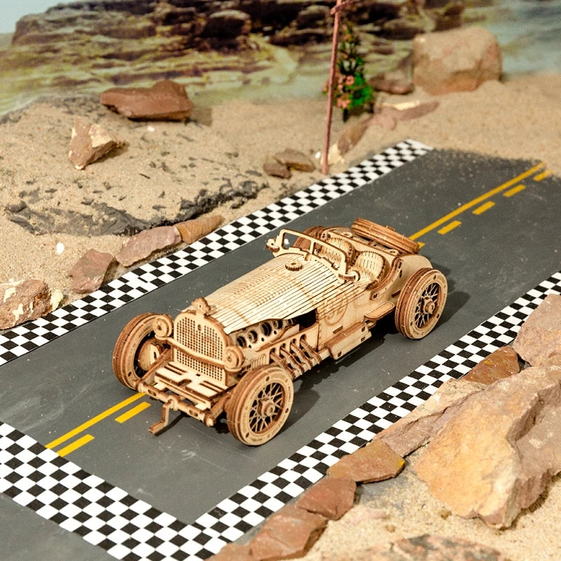 Vintage Racing Car – 3D Wooden Model Kit