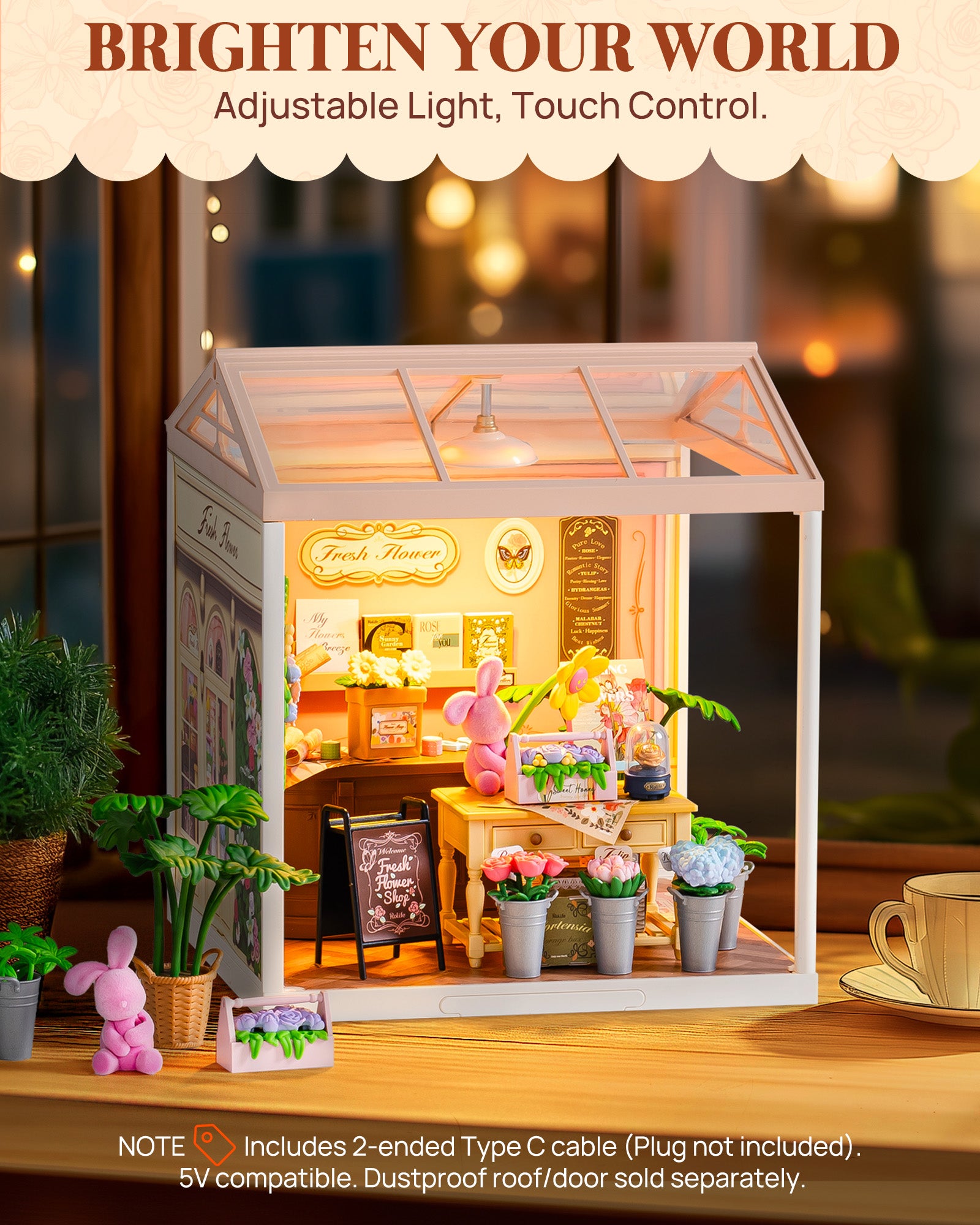 Fresh Flower Shop – Miniature House Kit