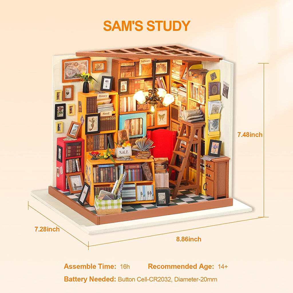 Sam’s Study – DIY Miniature House Kit