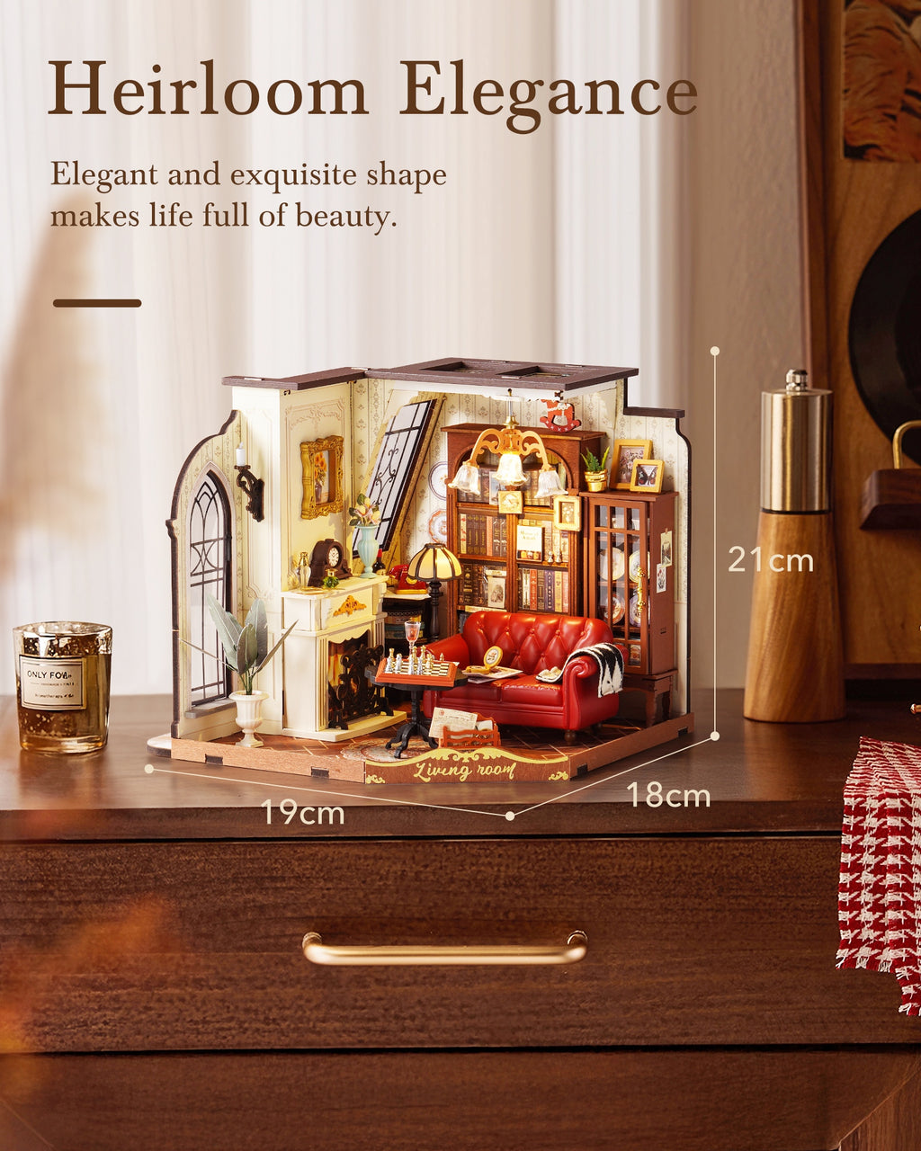 Catherine’s Living Room – DIY Miniature House Kit