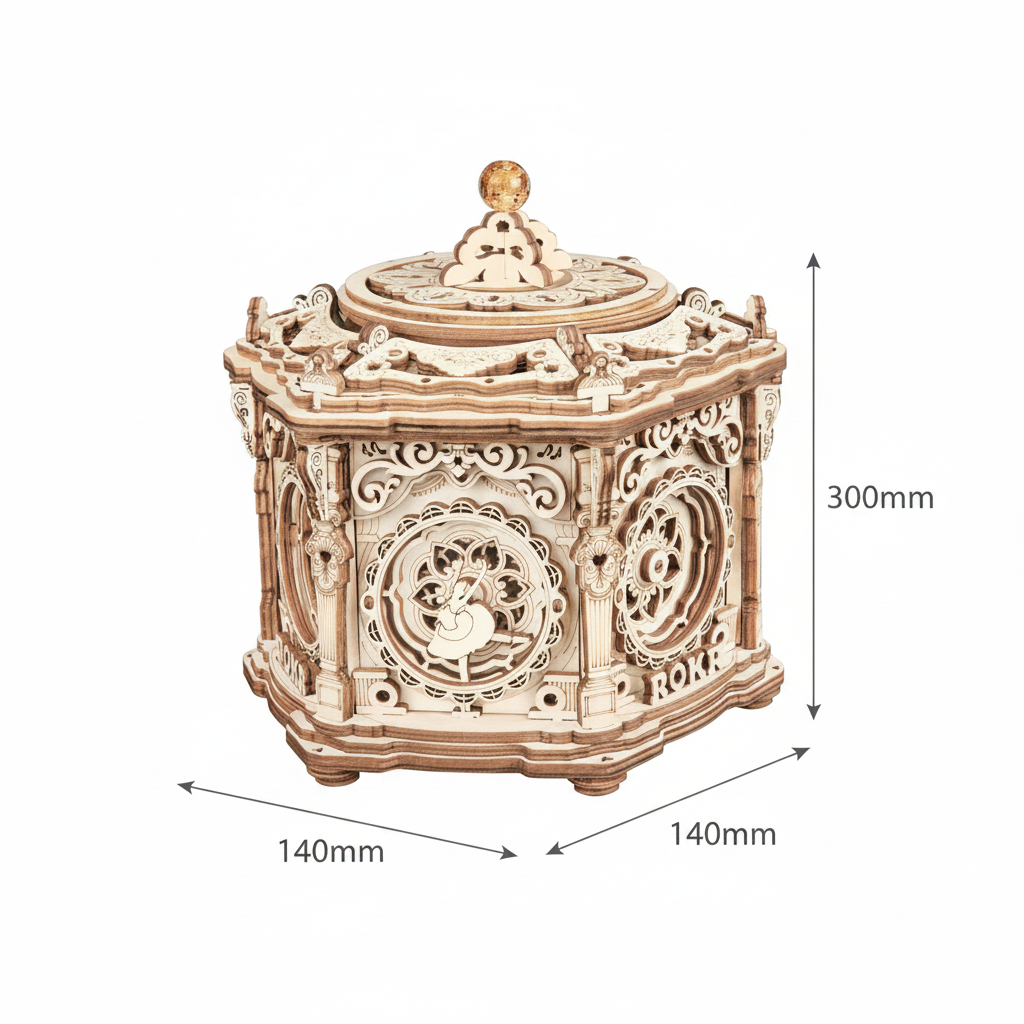 Secret Garden – DIY Music Box 3D Wooden Puzzle Kit