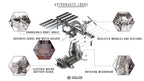 Metal Time Astronauts Lodge Space Station – DIY Metal Model Kit