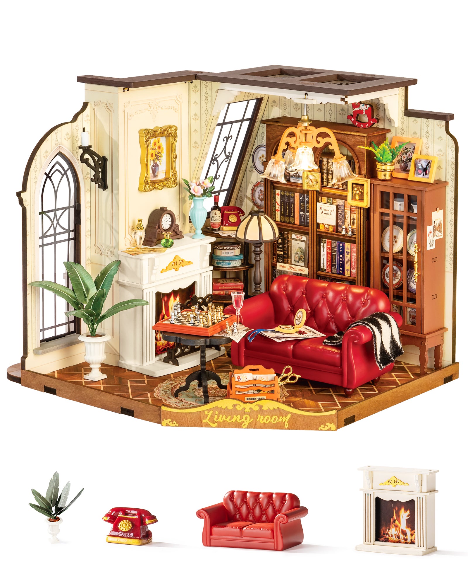 Catherine’s Living Room – DIY Miniature House Kit