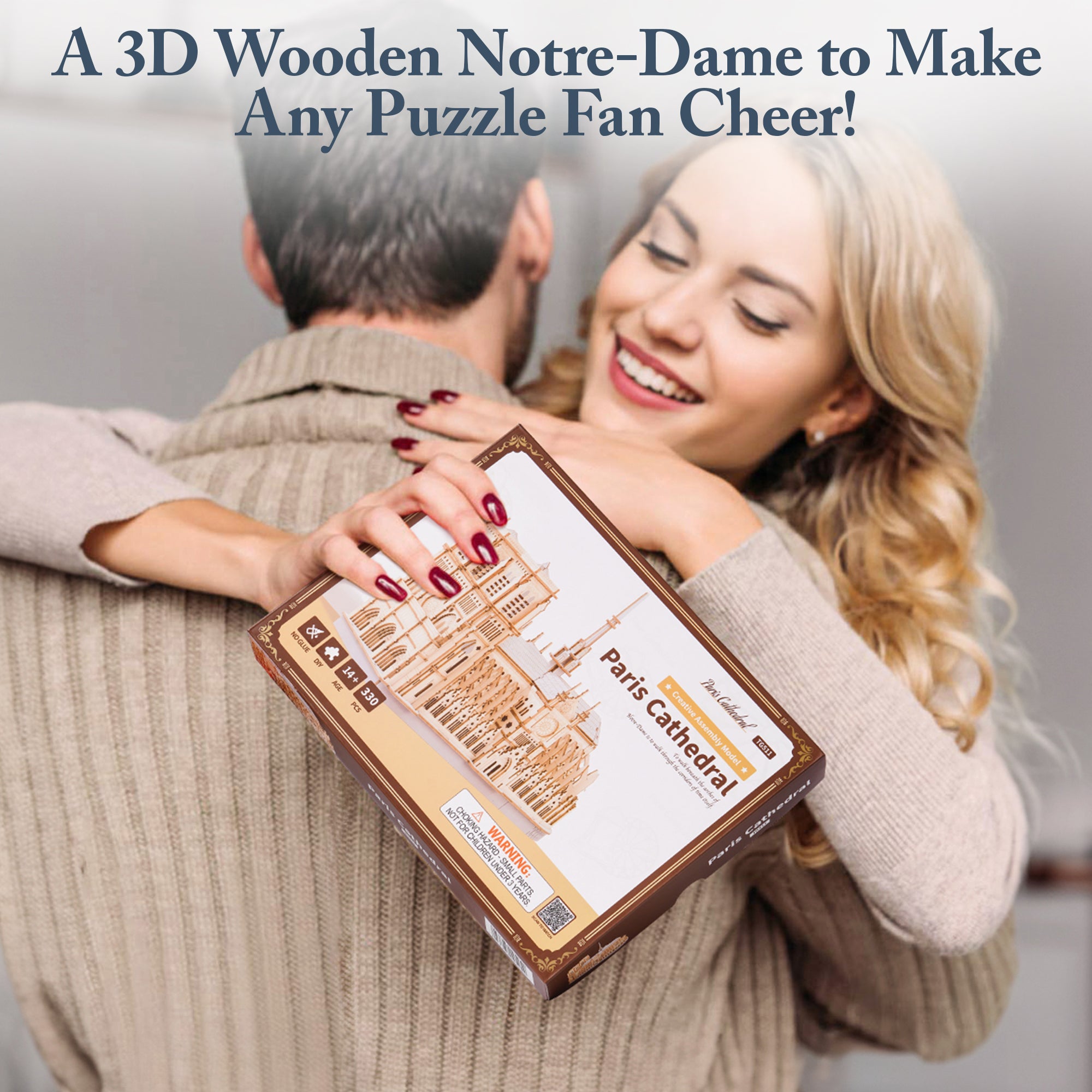 Paris Cathedral – Wooden Architecture Model Kit