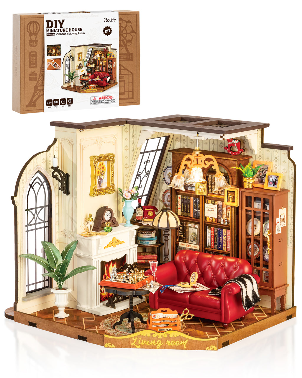 Catherine’s Living Room – DIY Miniature House Kit