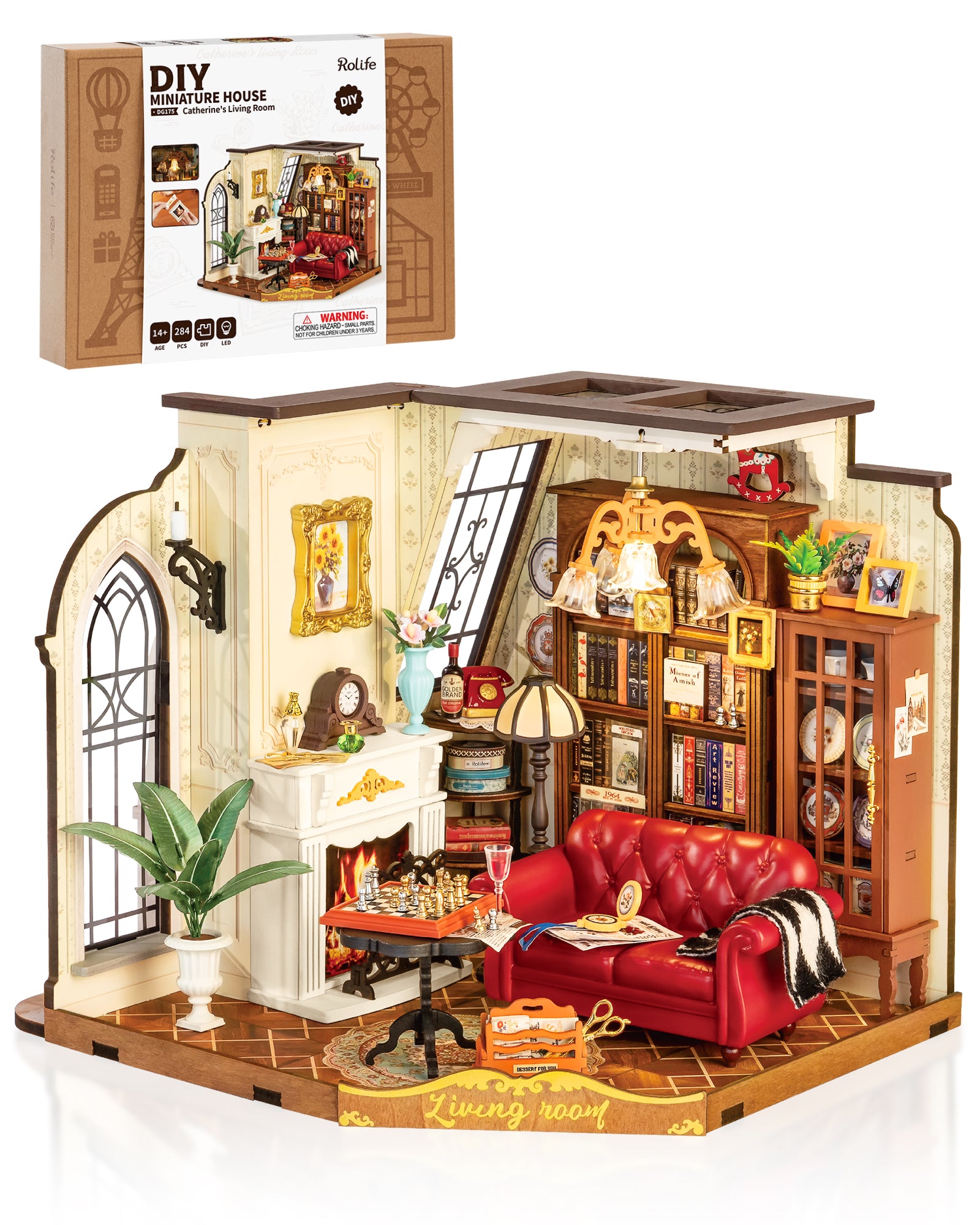 Catherine’s Living Room – DIY Miniature House Kit