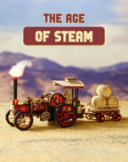 Steam Engine Car – DIY Mechanical Model Kit