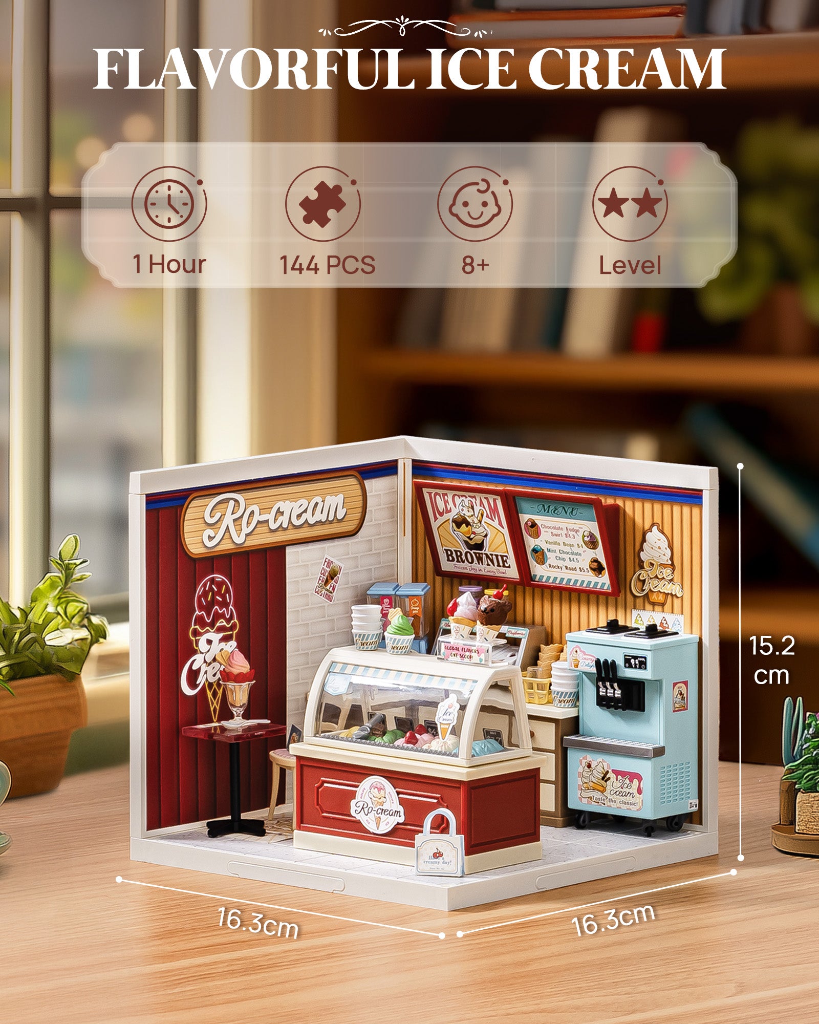 RO-Cream Ice Cream Shop – DIY Miniature House Kit