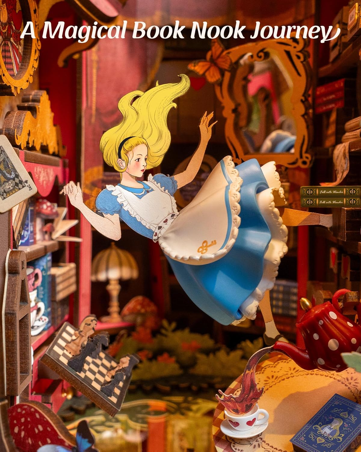 Wonderland Tree Book Nook – DIY Model Kit