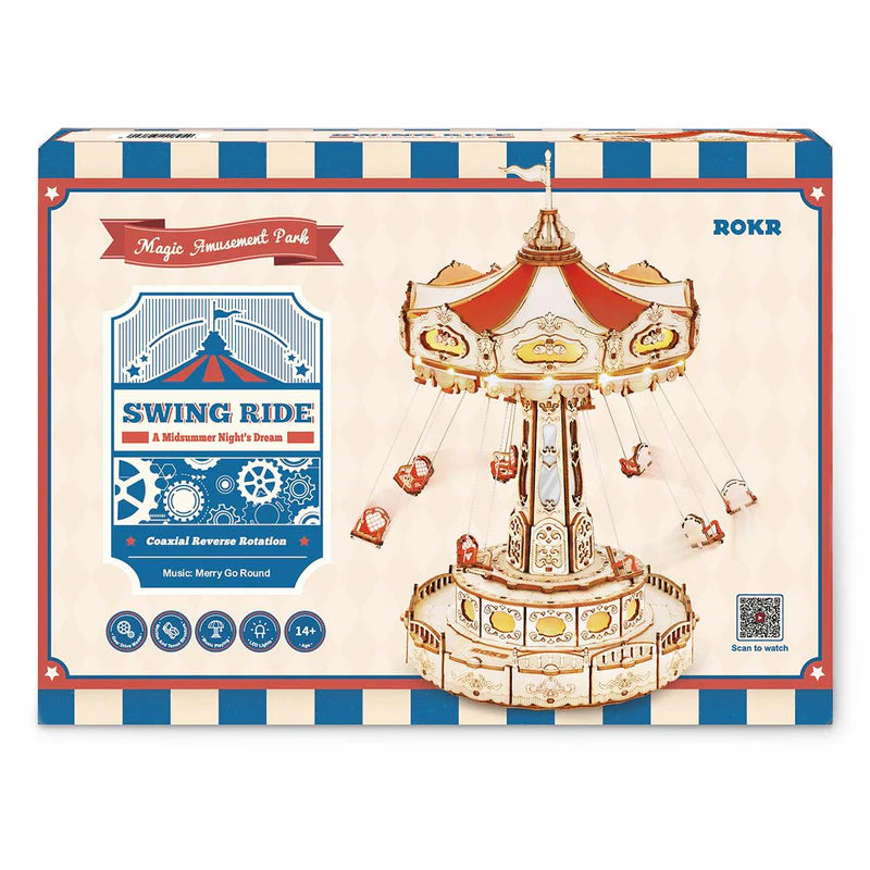 Swing Ride – DIY Music Box 3D Wooden Puzzle Kit