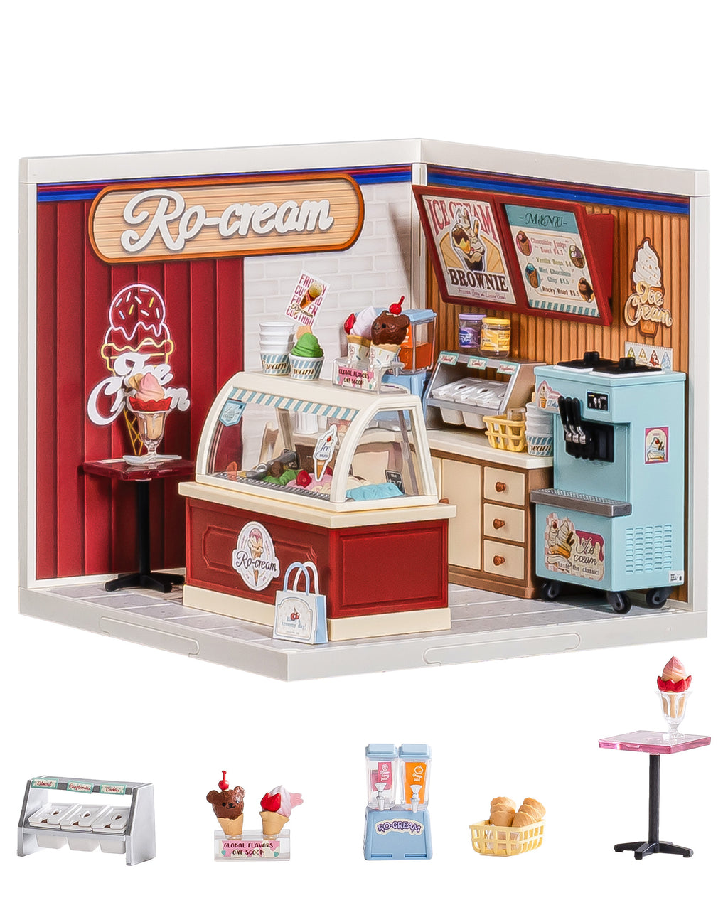 RO-Cream Ice Cream Shop – DIY Miniature House Kit