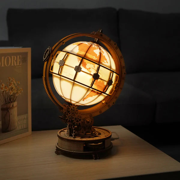 The Luminous Globe – 3D Wooden Puzzle Kit
