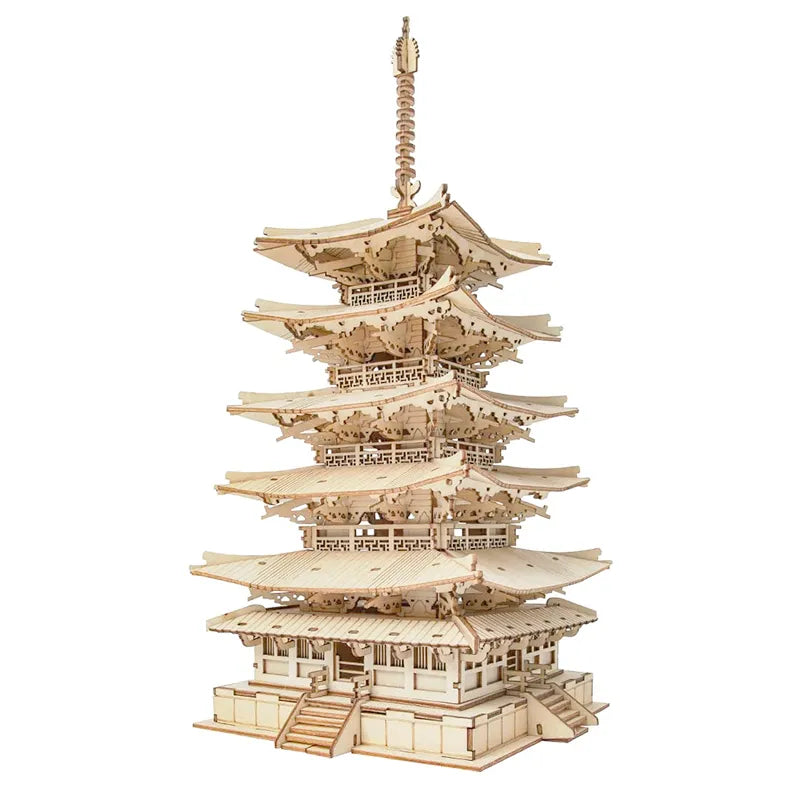 Five-Storied Pagoda – 3D Wooden Model Kit