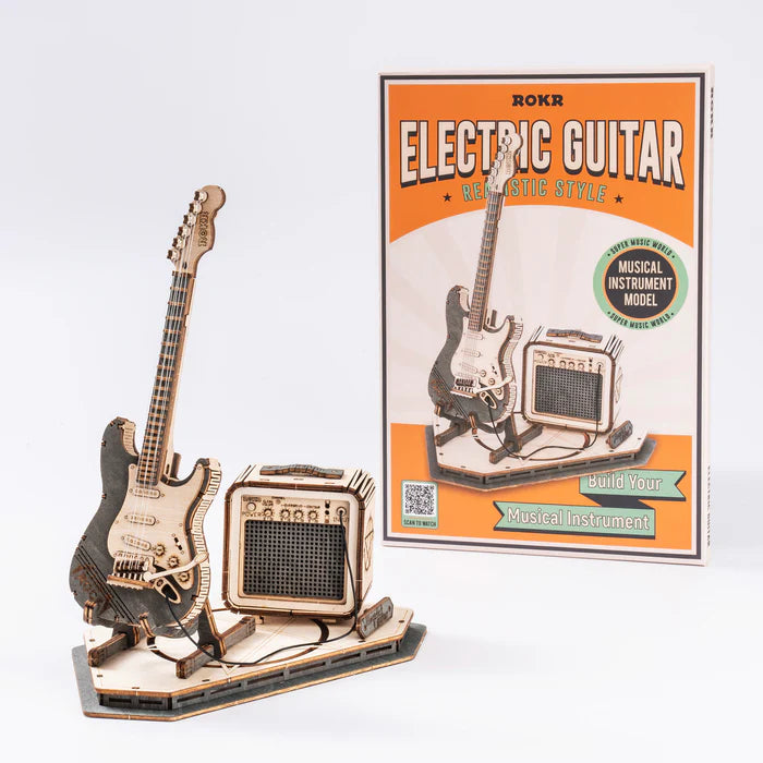 Electric Guitar – 3D Wooden Puzzle Kit